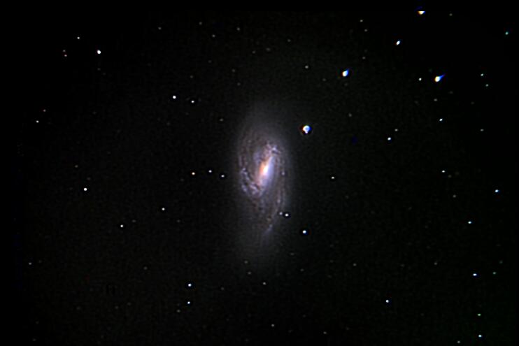 M66 Spiral Galaxy in Leo